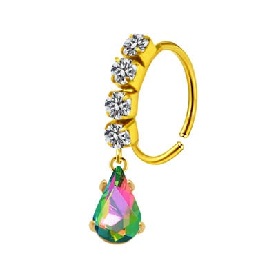 Piercing pentru nas Inel pentru nas Inel colorat pentru nas din oțel inoxidabil Inele pentru nas agățat Bijuterii piercing pentru femei