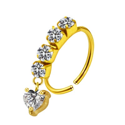 Piercing pentru nas Inel pentru nas Inel colorat pentru nas din oțel inoxidabil Inele pentru nas agățat Bijuterii piercing pentru femei