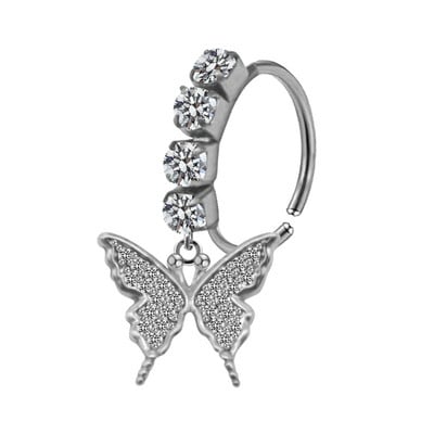 Piercing pentru nas Inel pentru nas Inel colorat pentru nas din oțel inoxidabil Inele pentru nas agățat Bijuterii piercing pentru femei