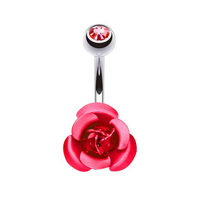 Petrecerea de Crăciun inel pentru buric Piercing pentru buric drăguț roz pentru buric inel pentru piercing bijuterii pentru corp Ornament pentru piercing ombilical