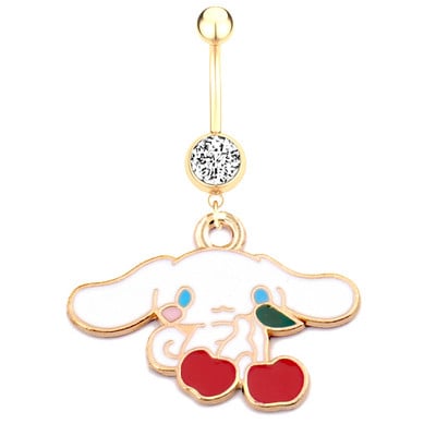 Petrecerea de Crăciun inel pentru buric Piercing pentru buric drăguț roz pentru buric inel pentru piercing bijuterii pentru corp Ornament pentru piercing ombilical