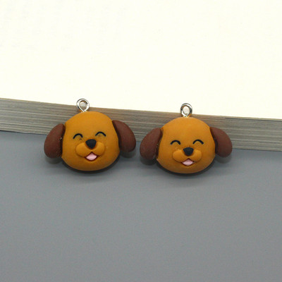 Se amestecă 10 bucăți/pachet drăguț cățeluș câine rășină farmece distractiv desene animate animale de companie pandantiv pentru cercei breloc bijuterii DIY