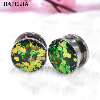 Tuneluri și dopuri pentru urechi de culoare gradientă de 3-30 mm, crampoane de expansiune pentru urechi, care se întind bijuterii pentru corp