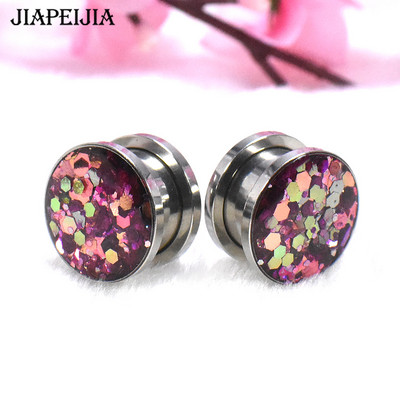 Tuneluri și dopuri pentru urechi de culoare gradientă de 3-30 mm, crampoane de expansiune pentru urechi, care se întind bijuterii pentru corp