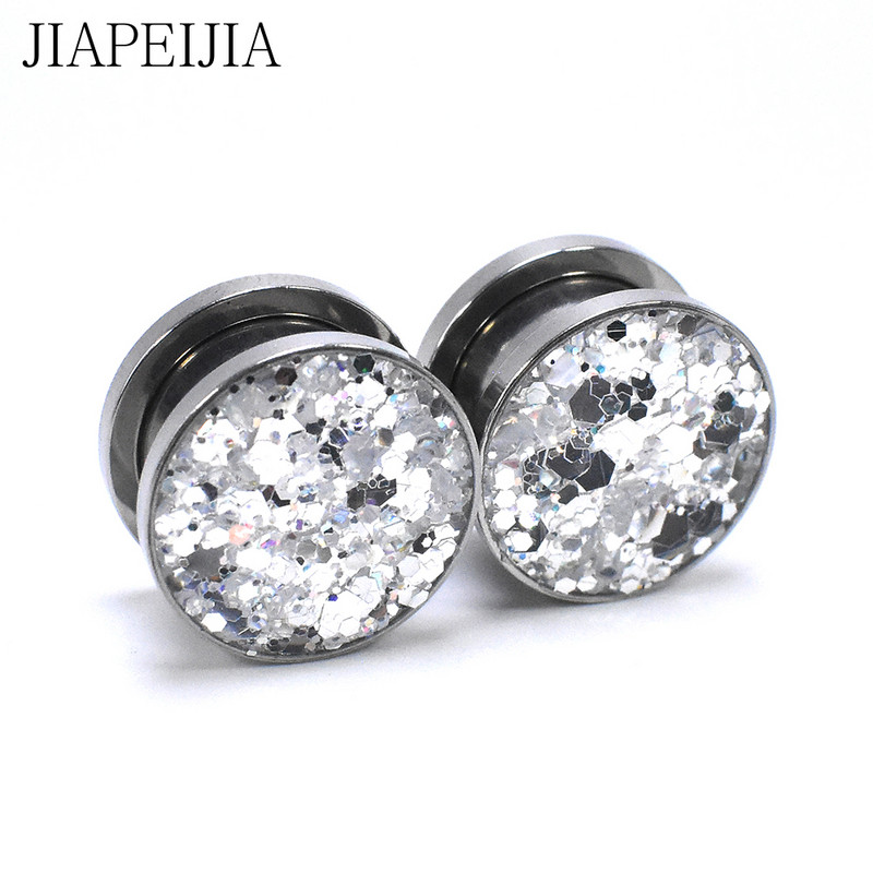 Tuneluri și dopuri pentru urechi de culoare gradientă de 3-30 mm, crampoane de expansiune pentru urechi, care se întind bijuterii pentru corp