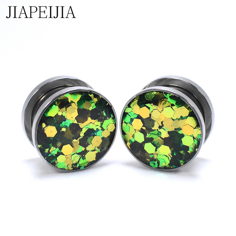 Tuneluri și dopuri pentru urechi de culoare gradientă de 3-30 mm, crampoane de expansiune pentru urechi, care se întind bijuterii pentru corp