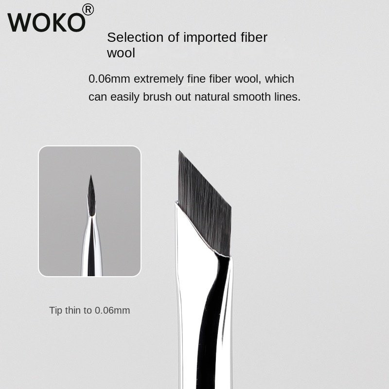 Upgrade Blade szemceruza ecset Ultra vékony, finom szögű, lapos szemöldökecset a szem alatt Helyezzen el sminkecset Precise Detail Eye