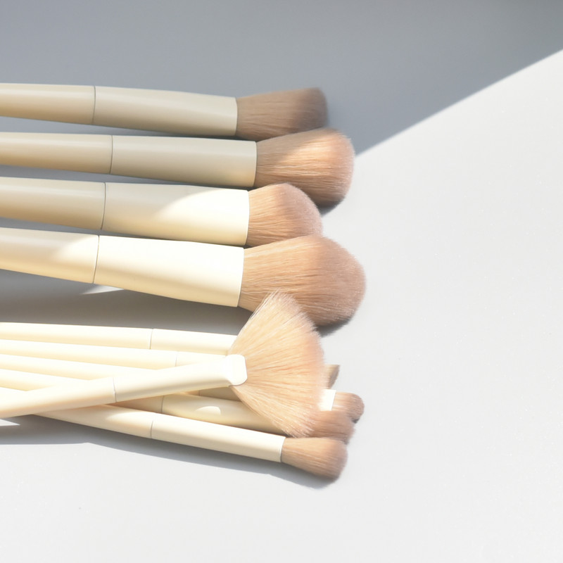 KOSMETYKI Set de pensule de machiaj moi pufoase pentru fard de ochi pentru femei, pudră cosmetică, fard de obraz, amestec de frumusețe, machiaj, instrument de frumusețe