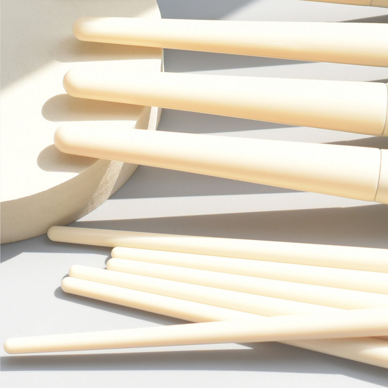 KOSMETYKI Set de pensule de machiaj moi pufoase pentru fard de ochi pentru femei, pudră cosmetică, fard de obraz, amestec de frumusețe, machiaj, instrument de frumusețe