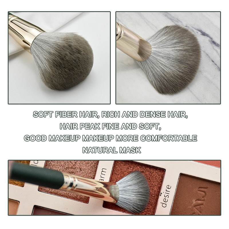 JTFIL14Pcs Kistovi za šminkanje Mekani pahuljasti alati za šminkanje Kozmetički puder u prahu Podloga za sjenilo Blending Blending Beauty Kist za šminkanje