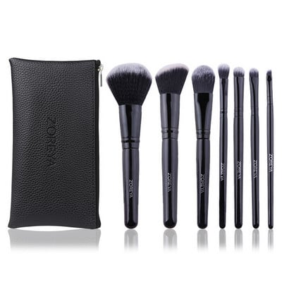 ZOREYA Black Makeup Brush Set Eye Face Cosmetic Foundation Powder Blush Eyeshadow Kabuki Blending Make up Brush Beauty Tool