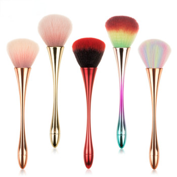 Rose Gold Powder Blush Brush Professional Make Up Brush Large Cosmetic Face Cont Cosmetic Face Cont brocha colorete Εργαλείο μακιγιάζ