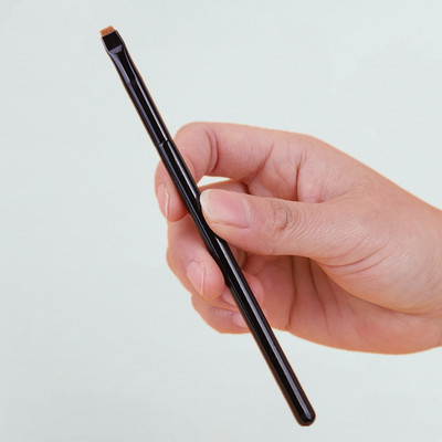 LOYBJ 1/2 buc Pensule de machiaj cu lamă Perie subțire în unghi pentru sprâncene Perie plată fină pentru eyeliner Liner profesional pentru frumusețe pentru sprâncene Instrument de machiaj