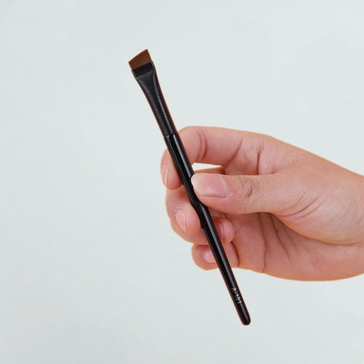 LOYBJ 1/2 buc Pensule de machiaj cu lamă Perie subțire în unghi pentru sprâncene Perie plată fină pentru eyeliner Liner profesional pentru frumusețe pentru sprâncene Instrument de machiaj
