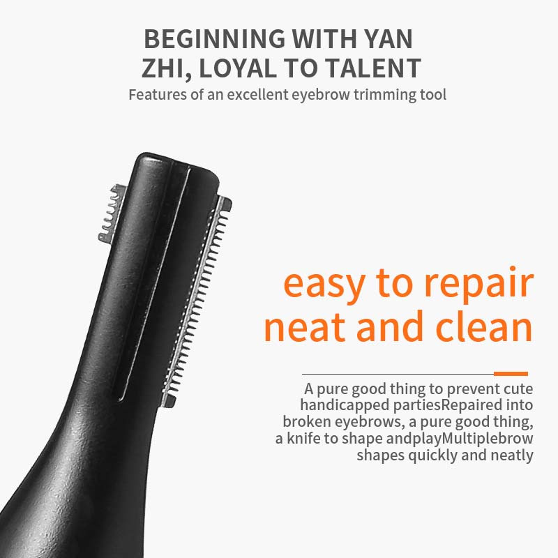 Elektrinė antakių kirpimo mašinėlė Daugiafunkcis plaunamas antakių skustuvas moterims nepažeidžia odos Kūdikių vyrų skutimosi skustuvas