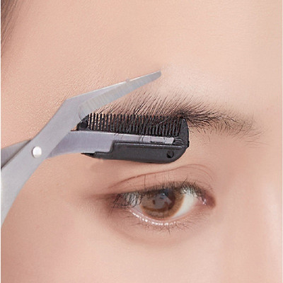 Eyebrow Trimmer  Scissors With Comb Pattern For Eyebrows Facial Hair Removal Face Shaver For Women Cosmetic Makeup Accessories