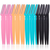 20/40/80 vnt. Antakiams saugūs veido peiliukai formuojantis peilis antakių kirpimo mašinėlė skustuvas Veido plaukų šalinimo peiliukai kirpimo priemonės moterims makiažo įrankiai