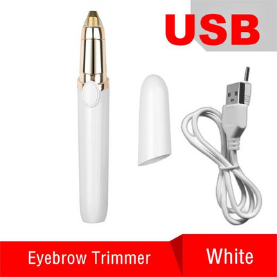 Elektriline kulmutrimmer USB-laetav kulmude epilaator naiste minipehme kujuga pardel Valutu žiletiga näokarvade eemaldaja