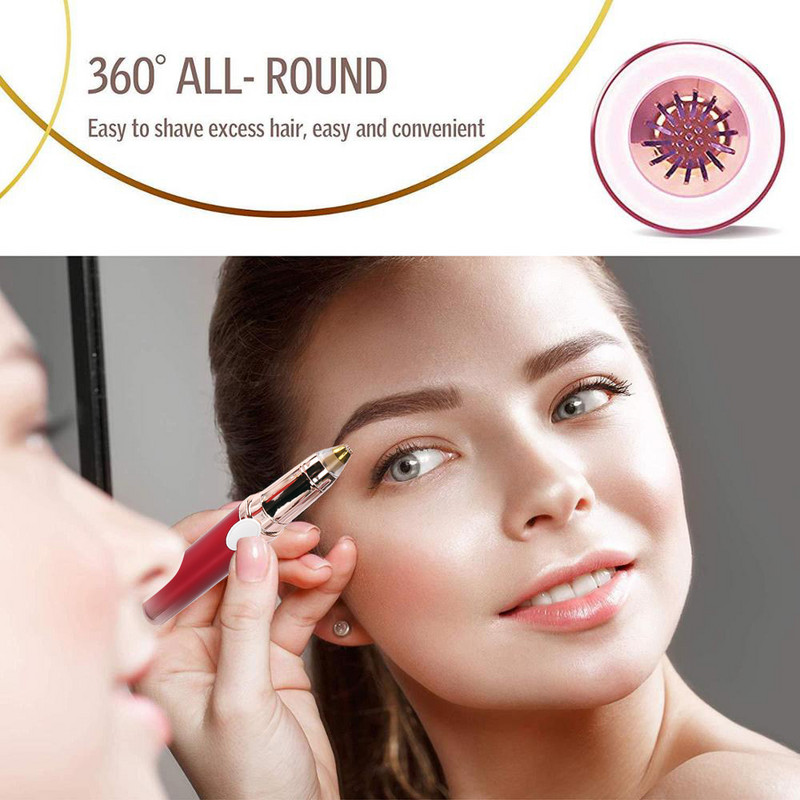 Elektriline kulmutrimmer USB-laetav kulmude epilaator naiste minipehme kujuga pardel Valutu žiletiga näokarvade eemaldaja