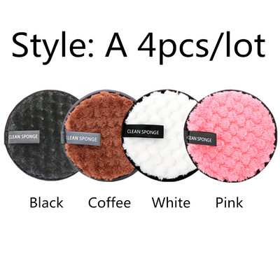 Korduvkasutatavad meigieemalduspadjad puuvillased salvrätikud 3tk/4tk Mikrokiust meigieemalduskäsn puuvillased puhastuspadjad