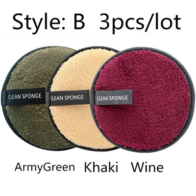 Korduvkasutatavad meigieemalduspadjad puuvillased salvrätikud 3tk/4tk Mikrokiust meigieemalduskäsn puuvillased puhastuspadjad