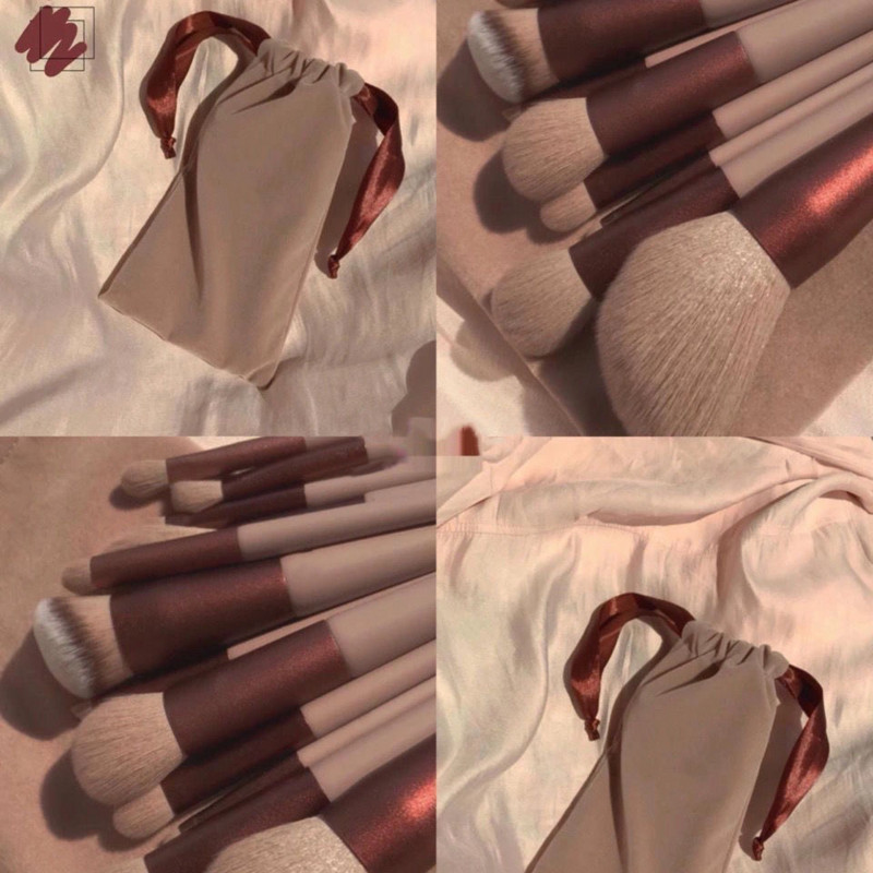 Set de pensule pentru machiaj, 13 buc., pensula pentru corector, fard de obraz, pudră liberă, fard de ochi, iluminator, perie pentru fond de ten, instrumente de frumusețe