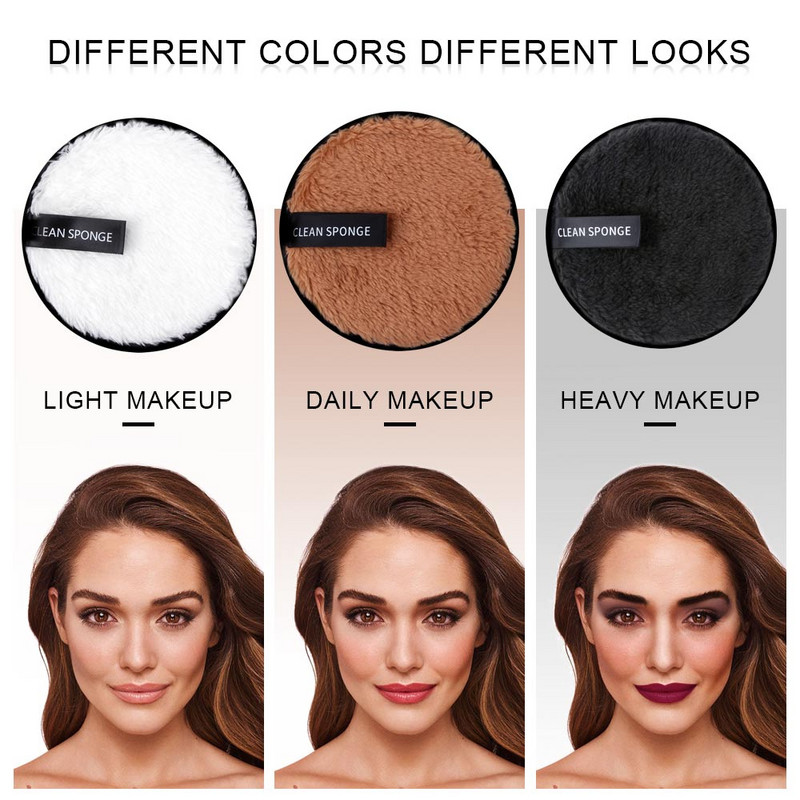 1/2 komada krpice za skidanje šminke Forever Ručnik za skidanje šminke za čišćenje kože za višekratnu upotrebu Kozmetika za lice od mikrovlakana Alati za disk za šminkanje