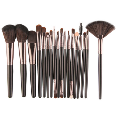 Set de pensule de machiaj MAANGE 18 buc. pentru fond de ten, pudră, creion de ochi, instrumente opționale de frumusețe, set cosmetic