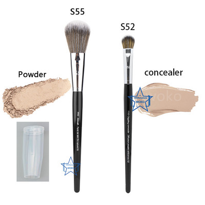 Pensula de machiaj Concealer Shadow Contour Blush Pudră Fond de ten lichid Bronzer Pensule sintetice profesionale Machiaj pentru nas Instrument