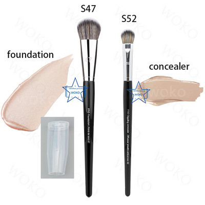 Pensula de machiaj Concealer Shadow Contour Blush Pudră Fond de ten lichid Bronzer Pensule sintetice profesionale Machiaj pentru nas Instrument