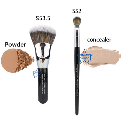 Pensula de machiaj Concealer Shadow Contour Blush Pudră Fond de ten lichid Bronzer Pensule sintetice profesionale Machiaj pentru nas Instrument