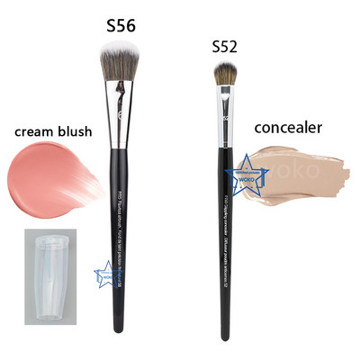 Pensula de machiaj Concealer Shadow Contour Blush Pudră Fond de ten lichid Bronzer Pensule sintetice profesionale Machiaj pentru nas Instrument