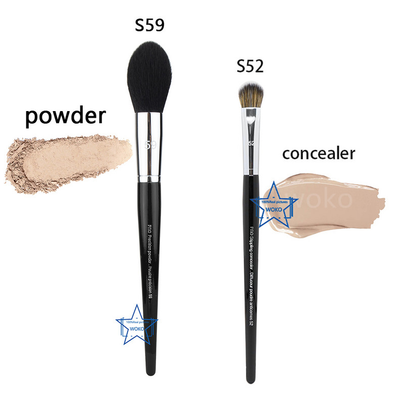 Pensula de machiaj Concealer Shadow Contour Blush Pudră Fond de ten lichid Bronzer Pensule sintetice profesionale Machiaj pentru nas Instrument