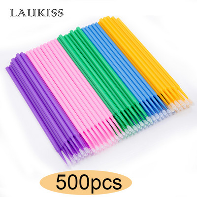 50/100/300/500db Szemöldök Szempillakefék Szempilla orsók Szempillaspirál Pálcák Eldobható Applikátor Szempillahosszabbító Smink eszközhöz