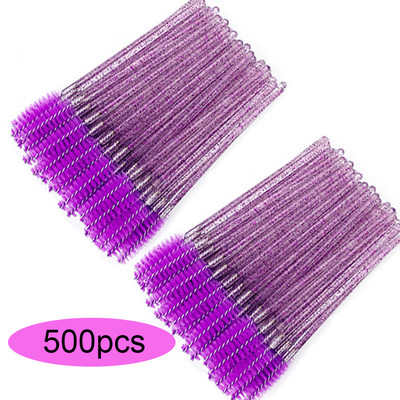 50/100/300/500db Szemöldök Szempillakefék Szempilla orsók Szempillaspirál Pálcák Eldobható Applikátor Szempillahosszabbító Smink eszközhöz