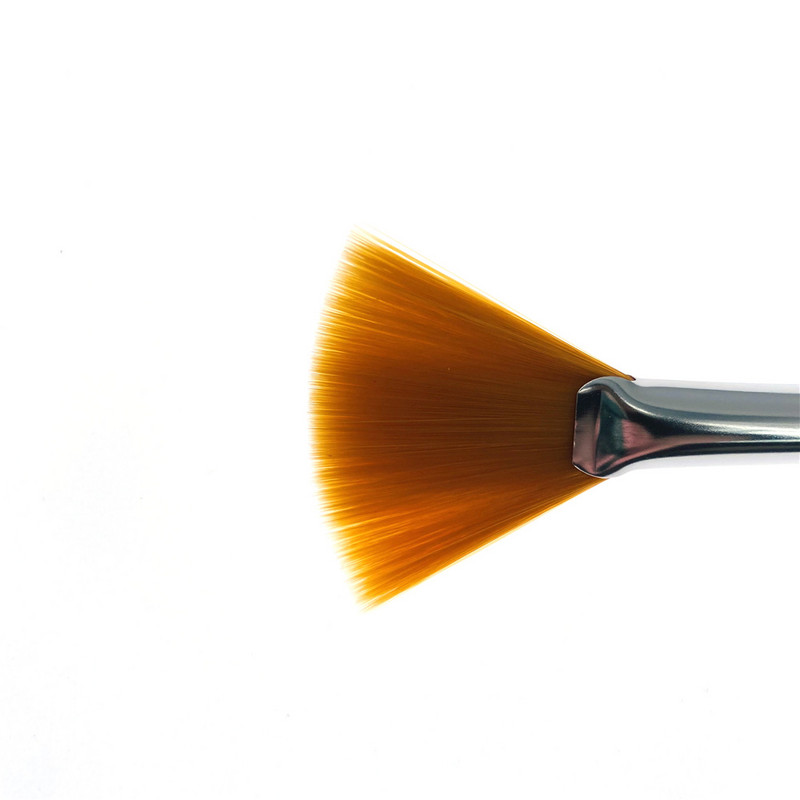 3 buc Perii practice pentru față Fan Perii de machiaj Perii moi portabile pentru mască Instrumente cosmetice pentru femei, doamne, fete