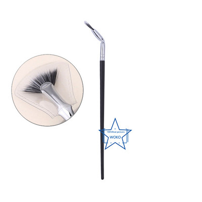 New Sickle Eyeliner Perie Knife Edge Machiaj Perie Liquid Eyeliner Perie Ultra subțire Fină Unghi oblic Cap plat Perie pentru sprâncene