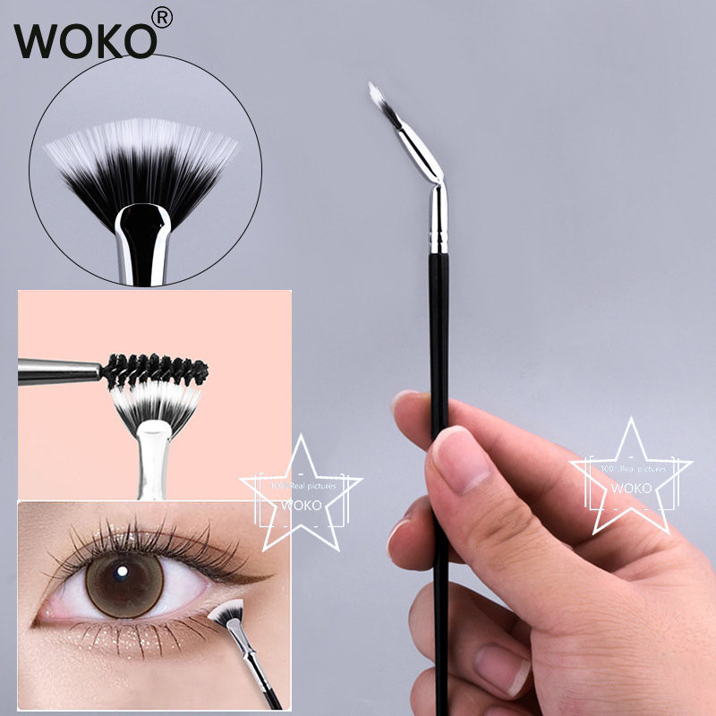 New Sickle Eyeliner Perie Knife Edge Machiaj Perie Liquid Eyeliner Perie Ultra subțire Fină Unghi oblic Cap plat Perie pentru sprâncene