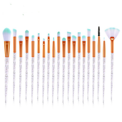 Set dijamantnih četkica za šminku od 20 komada Puder u prahu Rumenilo za miješanje Sjenila za oči Kozmetika za usne Beauty Make Up kist Pincel Maquiagem