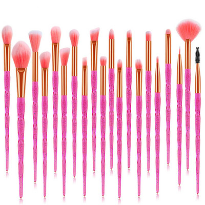 Set dijamantnih četkica za šminku od 20 komada Puder u prahu Rumenilo za miješanje Sjenila za oči Kozmetika za usne Beauty Make Up kist Pincel Maquiagem