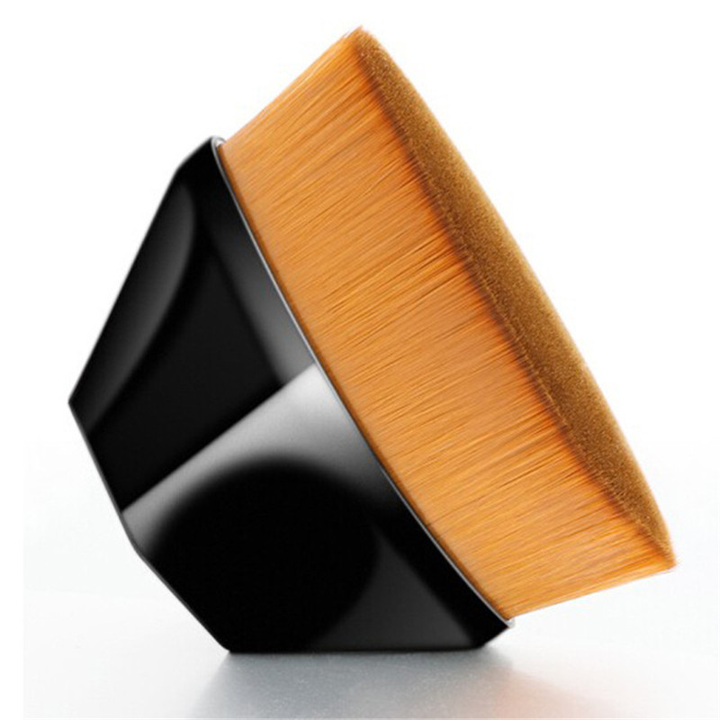 Pensule de machiaj hexagonală Pudră de frumusețe Pensule pentru fard de obraz Pensule profesionale portabile pentru fond Cosmetice mari Machiaj de bază moale