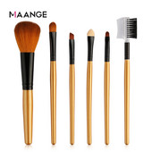6 bucăți/Set de perii de machiaj Set de instrumente Pudră cosmetică Fard de ochi Fond de ten Blush Blending Beauty Make Up Brush Maquiagem