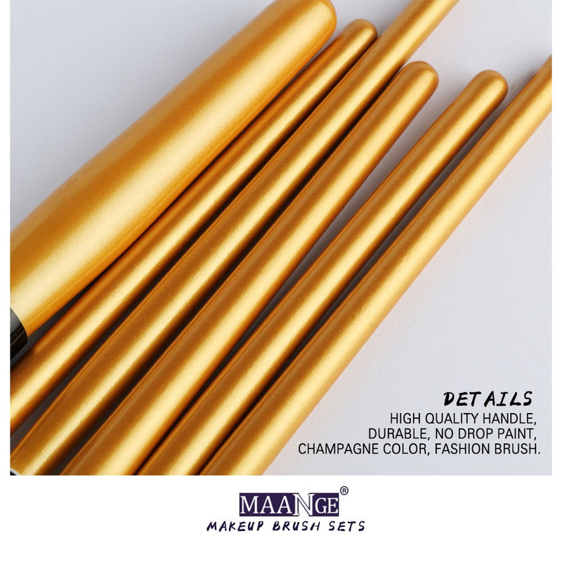 6 bucăți/Set de perii de machiaj Set de instrumente Pudră cosmetică Fard de ochi Fond de ten Blush Blending Beauty Make Up Brush Maquiagem