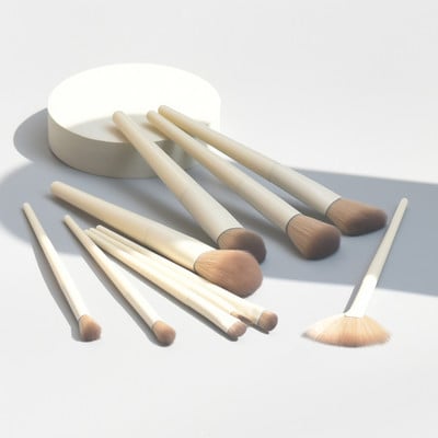 KOSMETYKI Set de pensule de machiaj Preț mic Pensule profesionale pentru fard de pleoape Pudră pentru fond de ten Cosmetice Instrumente pentru pensule de machiaj