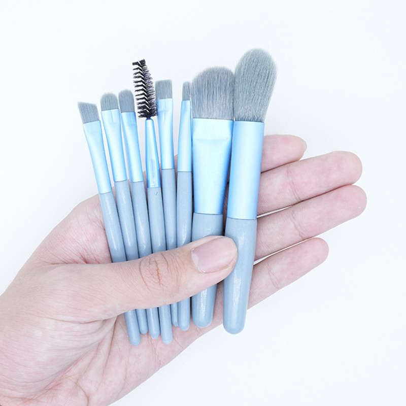 Set de pensule profesionale pentru machiaj, 8 buc./pachet