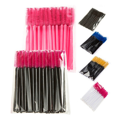 50 buc Perii de machiaj pentru gene Baghete de rimel de unică folosință Aplicator de gene Perie cosmetică Maquiagem Cilio Makeups Tool Kit