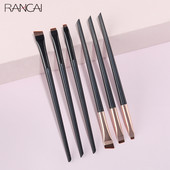RANCAI 3 buc Pensule de machiaj pentru ochi Perie plată pentru eyeliner pentru sprâncene Ochi în unghi profesional pentru sprâncene Pincel Maquiagem Instrumente cosmetice pentru machiaj