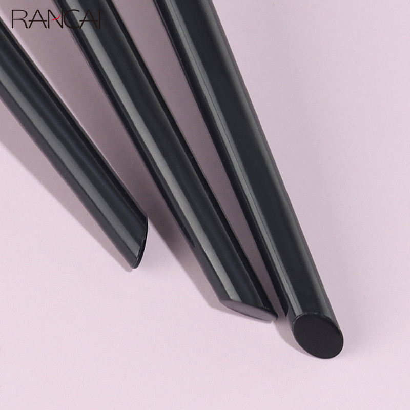 RANCAI 3 buc Pensule de machiaj pentru ochi Perie plată pentru eyeliner pentru sprâncene Ochi în unghi profesional pentru sprâncene Pincel Maquiagem Instrumente cosmetice pentru machiaj