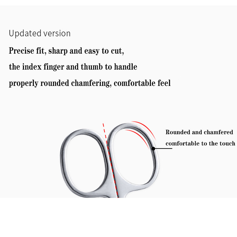1 tk roostevabast terasest kulmude nina juuksekääride lõikamine 3 stiilis maniküür näo kärpimine väikeste küünte meik ilutööriistad