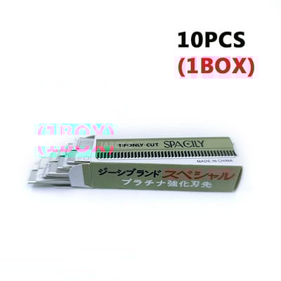 10 buc. Machiaj permanent Trimmer pentru sprâncene Maquiagem Special pentru sprâncene Razor din oțel inoxidabil pentru răzuit lamă pentru sprâncene Instrument de machiaj pentru frumusețe